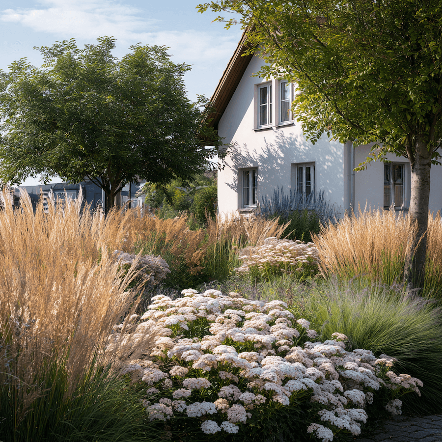 Rozchodniki i trawy ozdobne w kompozycjach