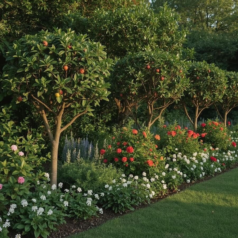 Kordon drzew owocowych pod linijkę