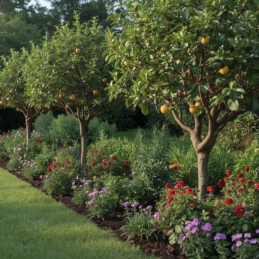 Kordony drzew owocowych pod linijkę