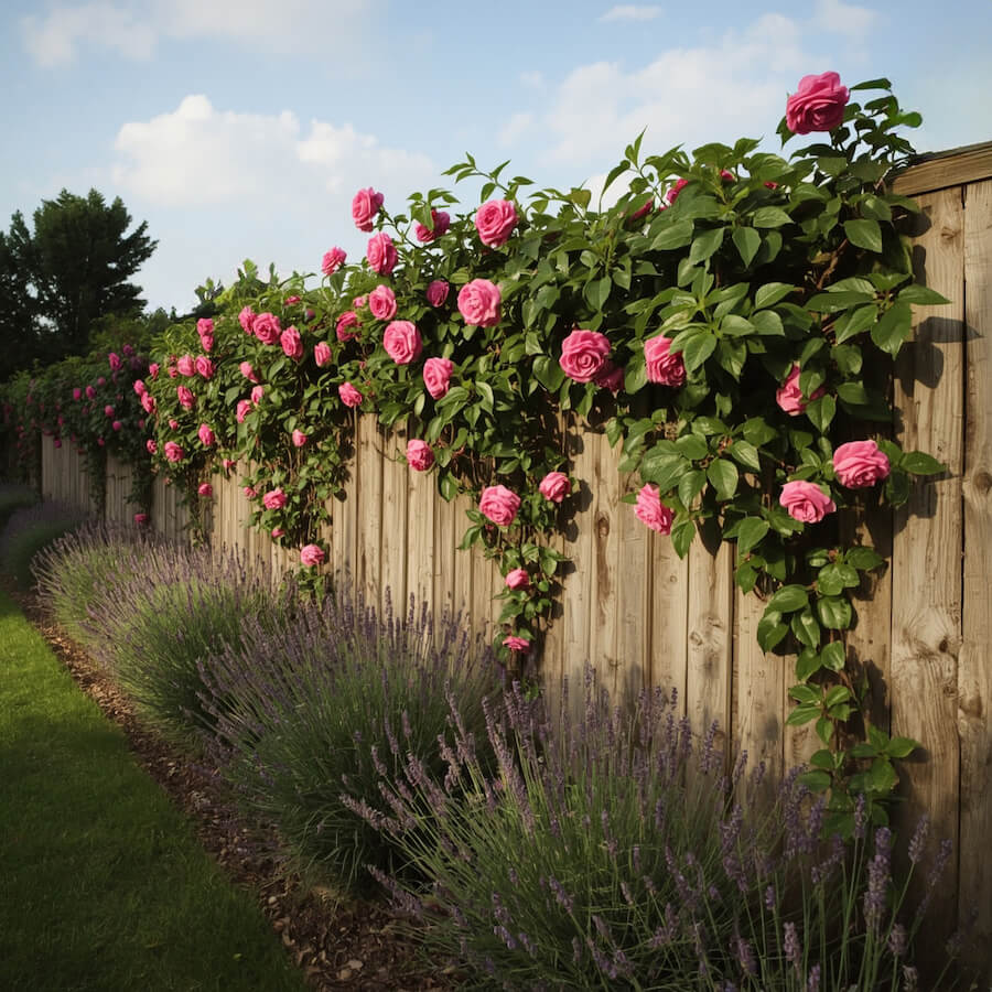Wąski pas lawendowo-różany
