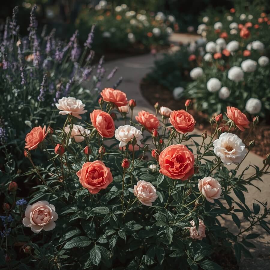Ogród angielski, czyli miękkie kompozycje z różami