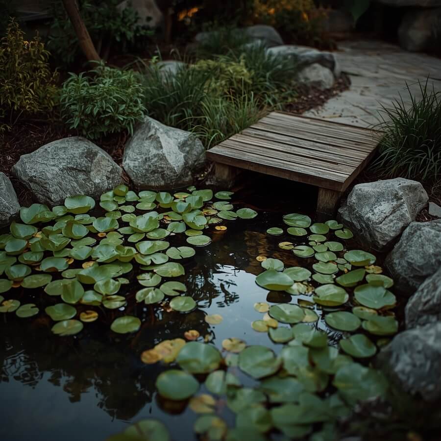 Oczko wodne przed domem