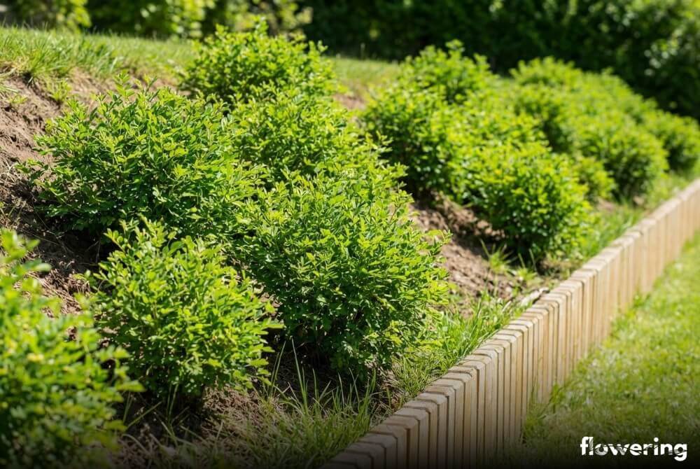 Karagana posadzona na skarpie przy domu – nasadzenia stabilizujące glebę i ograniczające erozję na pochyłym terenie