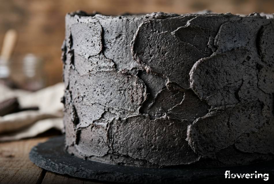 Teksturowany tynk z kremu maślanego i ciasteczek Oreo